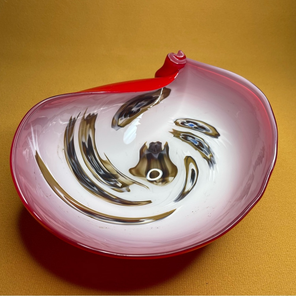 Murano Fratelli Toso Bowl - vintage Venetian art glass